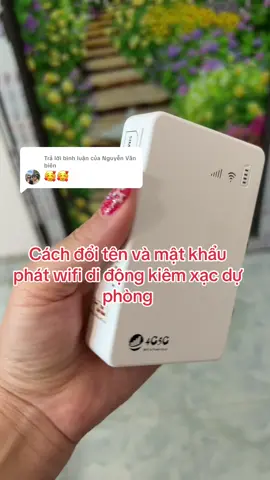 Trả lời @Nguyễn Văn biên hướng dẫn đổi tên và mk của phát wifi di động kiêm xạc dự phòng#muataitiktokshop #onlineshopping #phatwifi #fyp #muataitiktok 