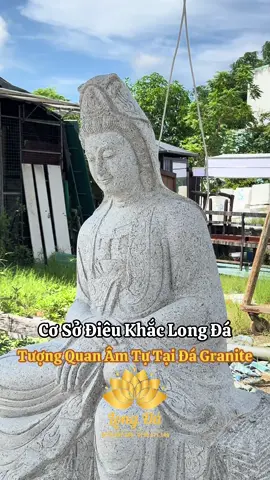 Tượng Quan Âm Tự Tại Đá Granite Nguyên Khối