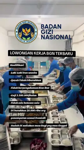 daftar kan Diri Anda sekarang  #bgn #lowongankerja #gratis #loker #4u 