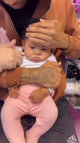 Funny reaction to ear piercing in babies #usa #fyp #baby #cutebaby #funny 