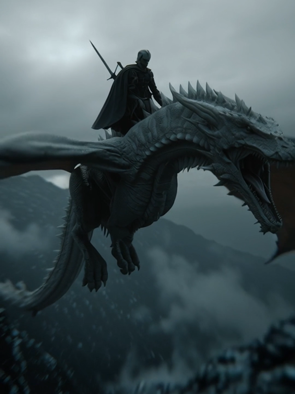From the ashes he rose, a knight reborn, mounting the dragon he once defied, and together they blazed across the skies as living fire and legend. Wallpaper. Live wallpaper. Warrior. Knight. Fantasy wallpaper. Fantasy story. Fantasy Character. #wallpaper #livewallpaper #fantasy #midjourney #warrior 