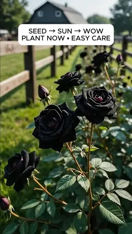 From “Nice” to “Whoa”—Black Rose Seeds, 80–100 pcs, $8.98 #beforeafter #BlackRose #Seeds #Garden #PlantTok #TikTokShop #ForYou