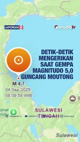 Gempa bumi berkekuatan magnitudo 5,0 mengguncang Kabupaten Parigi Moutong, Sulawesi Tengah, pada Rabu pagi. Guncangan ini menyebabkan kepanikan warga dan kerusakan ringan pada satu bangunan sekolah, namun BMKG memastikan gempa tidak berpotensi tsunami. Laporan  Tim Garuda TV. Caption | Admin: Filda #garudatv #laporan8 #Gempa #ParigiMoutong #BMKG #SulawesiTengah #BencanaAlam #peristiwa