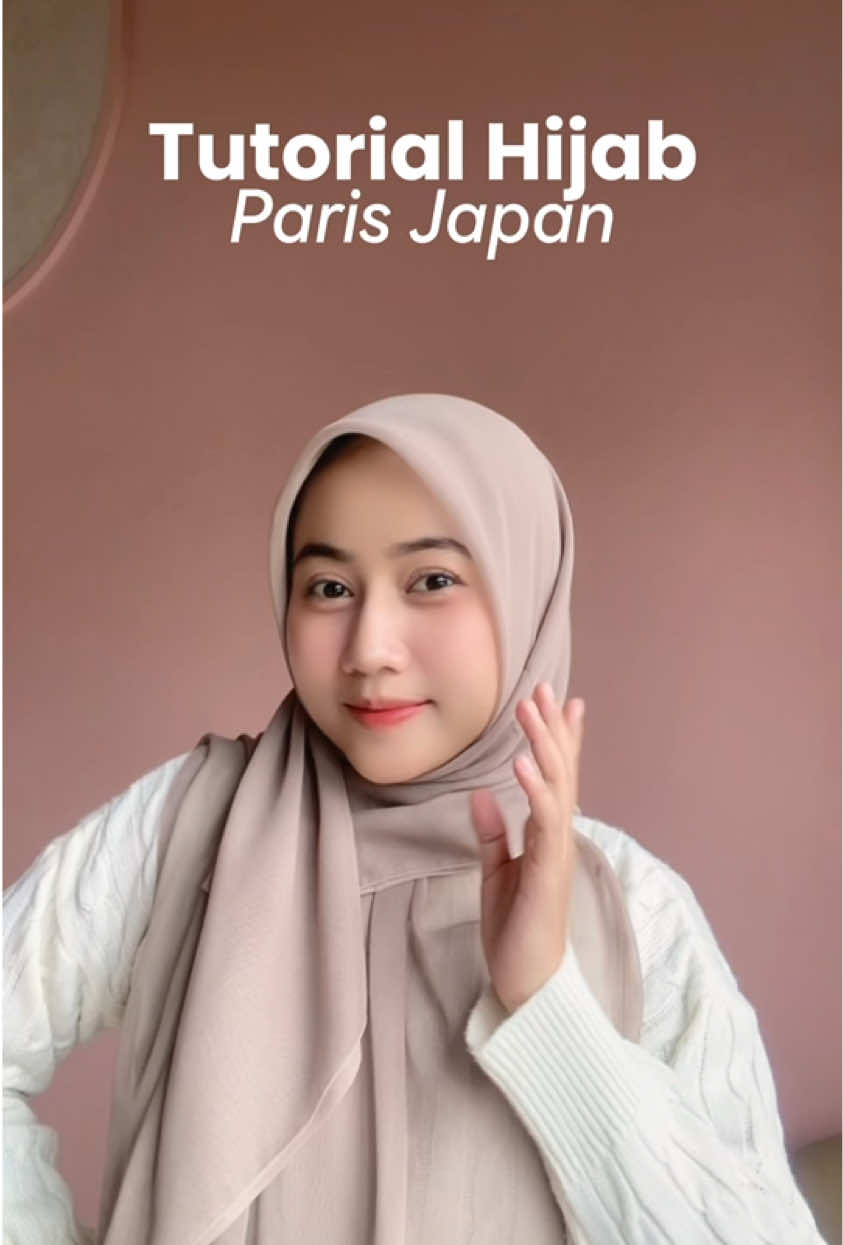 Cantik banget warna oatmeal paris japan😍 #hijab #hijabtutorial #lindahijab 
