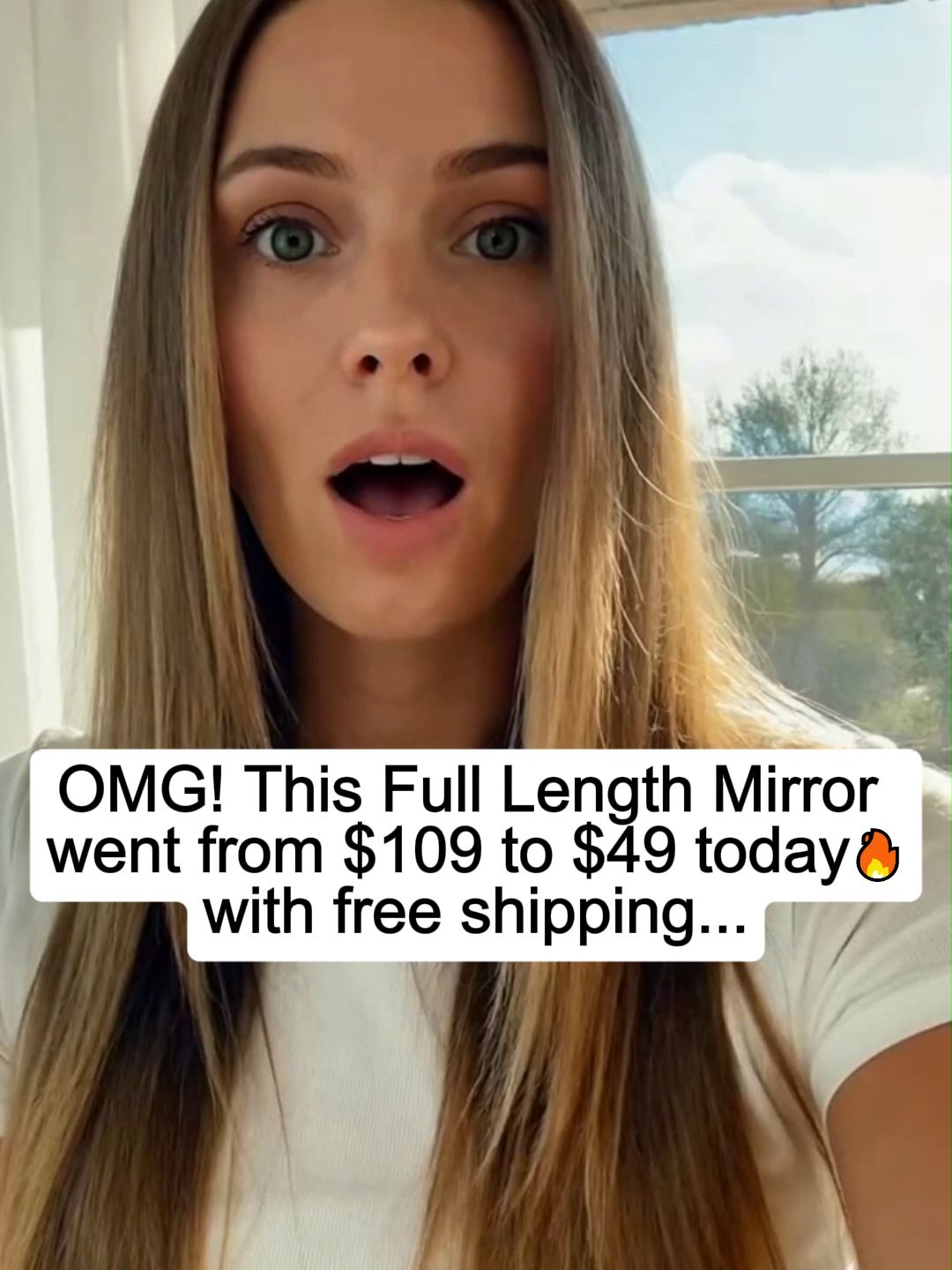 Looking for a simple way to elevate your home?#mirror #fulllengthmirror #archedmirror #homedecor #summerdeals #tiktokmakemebuyit