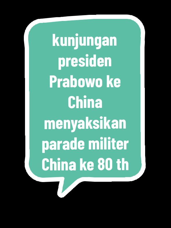 Barat ketar ketir GK tuh🤭🔥 Presiden Prabowo Subianto berada di China untuk menghadiri perayaan 80 tahun kemenangan perang perlawanan rakyat China. Prabowo berada di China selama 8 jam, lalu balik ke Indonesia. 