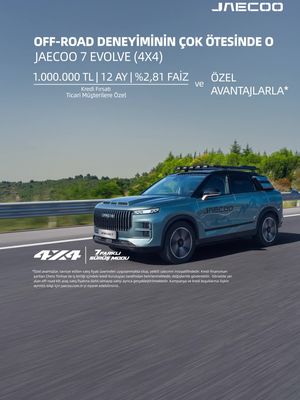 Ticari müşterilere 1.000.000 TL 12 ay %2,81 faiz avantajı ile JAECOO 7 sizleri bekliyor.