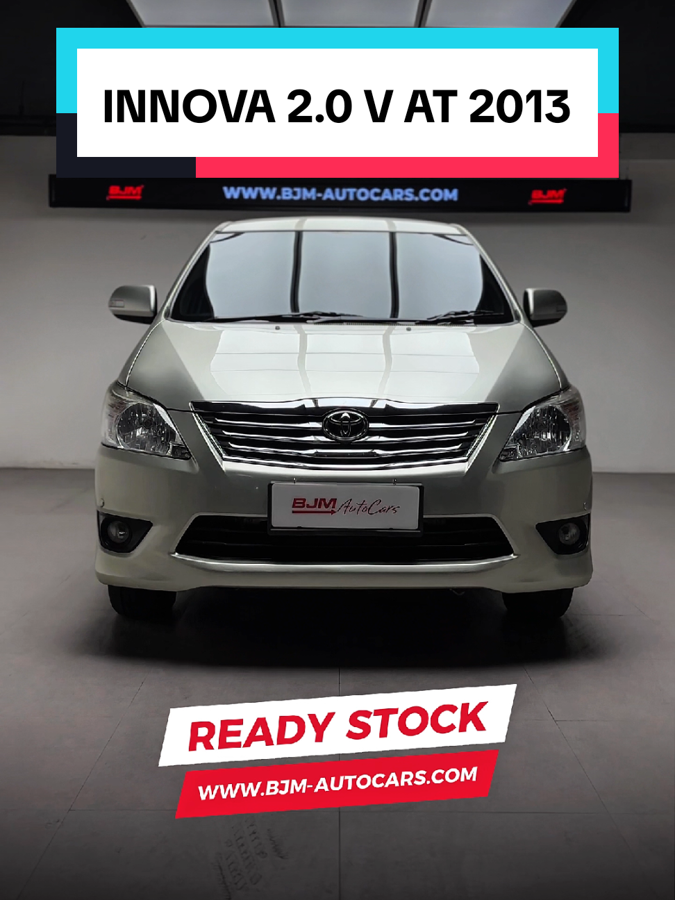 For Sale !! Toyota Kijang Innova 2.0 V AT 2013 (Bensin) Harga Cash Rp. 163,000,000 Harga Kredit : Rp. 148,000,000 TDP Rp. 12,000,000 Angsuran : Rp. 5,812,000 x 35 Angsuran : Rp. 4,869,000 x 47 Angsuran : Rp. 4,303,000 x 59 Asuransi TLO ( Perhitungan Simulasi Kredit sewaktu2 dapat berubah, sesuai dengan ketentuan yang berlaku ) Spesifikasi Kendaraan : - NIK 2013 - Warna Silver Metalik - Transmisi Automatic ( Responsif )  - Interior Bersih Terawat - Jok Semi Kulit - Low KM 145.xxx ( 12 thn pemakaian & terawat ) - Panel Wood Interior, Dual SRS Airbag - AC Digital ( Dingin ) - Double Blower Sampai Baris Ke-3 - Headunit dan TV Plafon Original Toyota - Steering Audio Control - Foglamp, Rear Wiper, Ornament Chrome - Electrical Mirror, Spion Sein - Mesin 2.0 VVT-i ( bertenaga dan halus) - Velg Original, Kondisi Ban Bagus - Pajak November 2025 - Registrasi Plat F ( GANJIL ) - Kaki2 tanpa keluhan - Kondisi Rapi, Datang dan Buktikan!! BJM Auto Gallery Bursa Mobil Poins Square Mall Parkiran Basement B3 Lebak Bulus - Jakarta Selatan ( Dekat Stasiun MRT Lebak Bulus ) #kijanginnova2013  #innovabekas  #innova2013  #JualInnovaJaksel #innovajakartaselatan                   