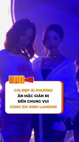 Ái Phương ăn mặc giản dị đến chúc mừng Lamoon ra mắt album đầu tay! #aiphuong #lamoon #làmoon #yancam 