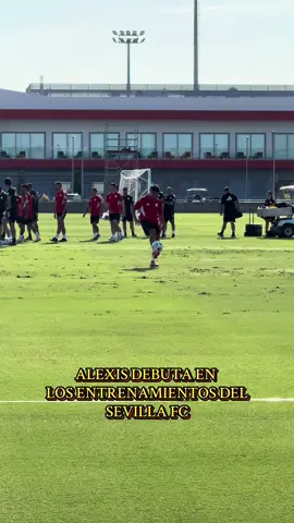 🚨 ÚLTIMA HORA: ALEXIS SÁNCHEZ ENTRENA POR PRIMERA VEZ CON EL #SevillaFC. 🇨🇱 El chileno debuta a las órdenes de Matías Almeyda tras completar unos trámites burocráticos. 🎥 @PedrogChia  #Minuto91Sevilla | #7TVSevilla | #Viva_Sevilla