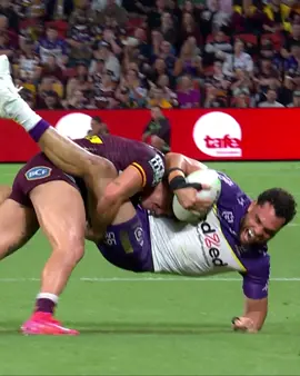That's a STRONG tackle from Reece Walsh! 💪