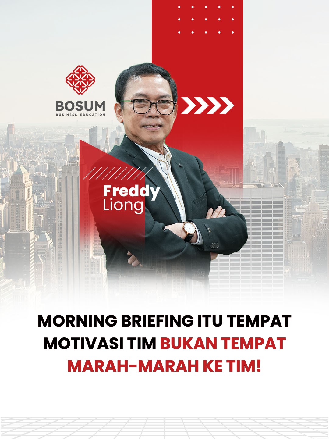 Morning birefing itu tempat motivasi bukan tempat marah-marah atasan!  #leadership #leadershiptraining #leadershipbyfreddyliong #businessowner #bosumbusinessconsultant #leadership #businesscoach