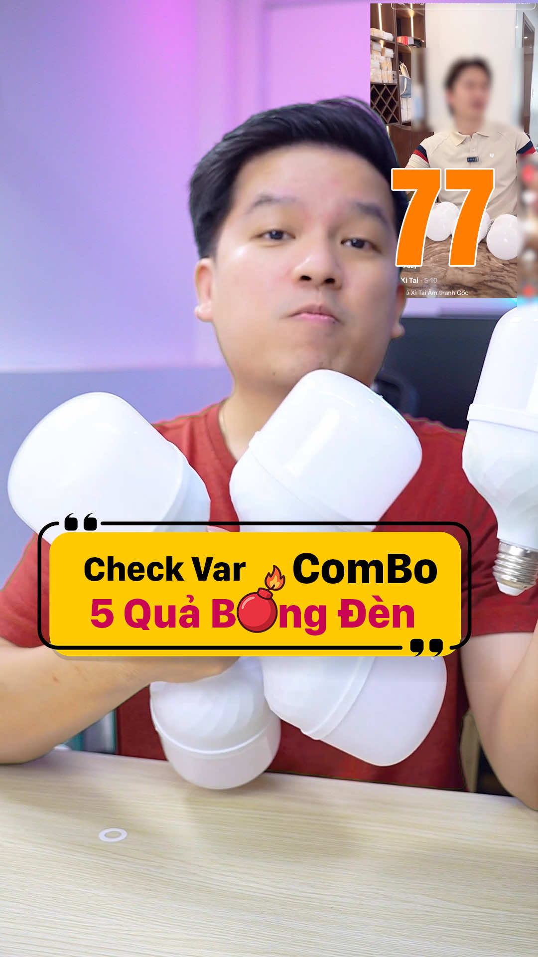 Check Var combo 5 Bóng Đèn 30W. mình không nghĩ đây là cái bóng đèn. --- Vui lòng đối sánh thông tin trong video với thông tin mô tả sản phẩm. Nhà bán có thể thay đổi model, thay đổi thông số bất kì lúc nào mà mình không thể kiểm soát được. --- Duy Vũ Check Var #Duyvucheckvar  #bongden #bongden30W #combobongden30W #5bongden30w 