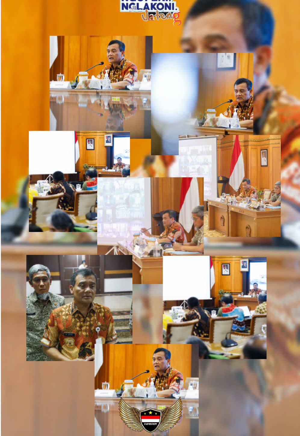 Kumpulkan Bupati-Wali Kota, Gubernur Ahmad Luthfi Instruksikan 4 Langkah Pulihkan Jateng SEMARANG - Instruksi khusus diberikan pada 35 Bupati/Wali Kota di Jawa Tengah dalam upaya pemulihan keamanan pascaaksi akhir Agustus hingga awal September 2025. Tak hanya sisi nonfisik, Gubernur juga memberikan arahan untuk pembangunan kembali bangunan fisik yang rusak akibat aksi massa. Langkah cepat dilakukan Ahmad Luthfi. Bukan hanya memastikan pelayanan pada masyarakat tak terganggu, namun juga memberikan jaminan keamanan pada investor maupun calon investor di Jateng. Ia menyebut triliunan investasi siap dikucurkan dari Malaysia dan China. 
