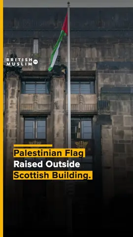 Palestinian flag raised outside Scottish Govt as First Minister suspends funding for arms firms selling to Israel and urges UK to recognise Palestine immediately. #viral #Palestine #flag #raised #Scottish #Govrenment #UK