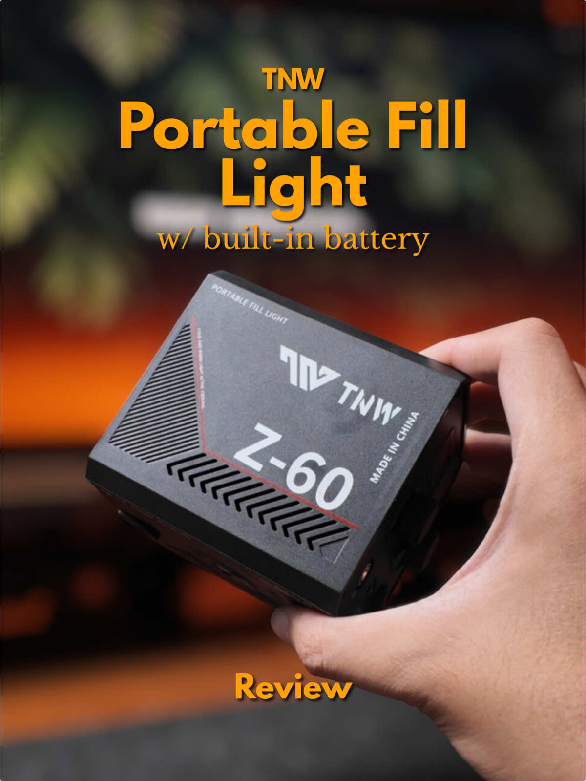 Are you a photographer, videographer, or an aspiring content creator? Check out this portable fill light with studio quality to level up your contents! | TNW Z-60 Portable Fill Light #tnw #filllight #studiolight #portablelight #contentcreators