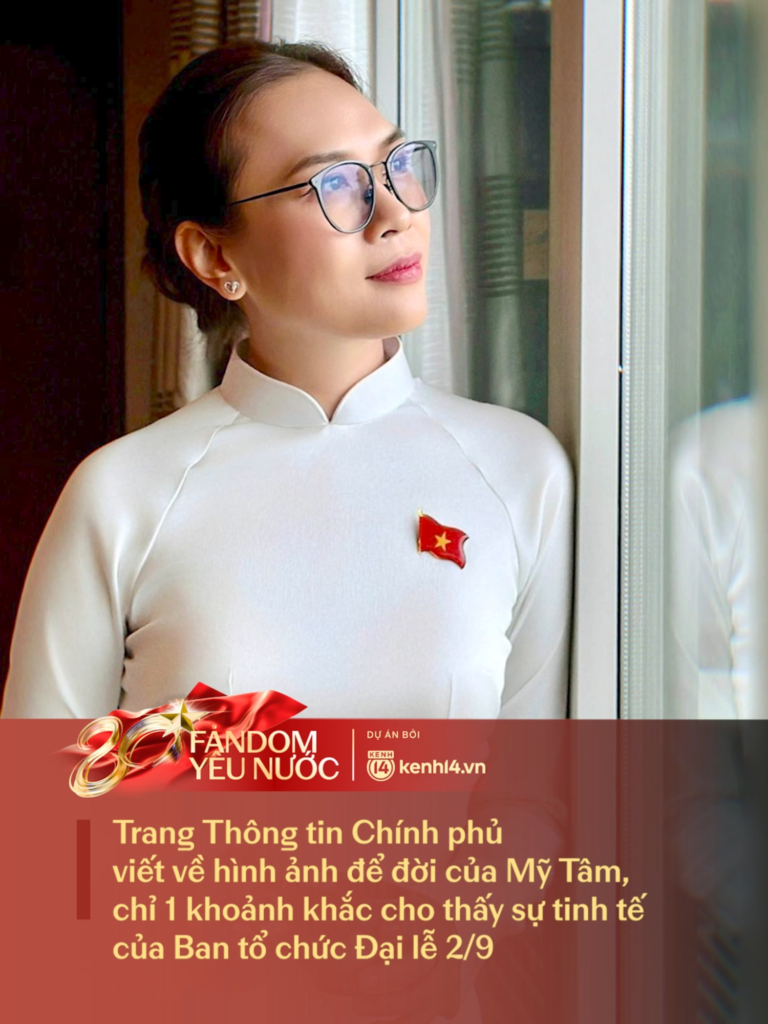 Hình ảnh Mỹ Tâm trong tà áo dài trắng, bàn tay đặt lên ngực và giọng ca vang vọng giữa Quảng trường Ba Đình lịch sử chính xác là hình ảnh để đời của “họa mi tóc nâu” #mytam #FandomYeuNuoc #TuhaoVietNam #ProudVietnam #RangroVietNam #Hoabinhdeplam #amm  Theo Đời sống pháp luật