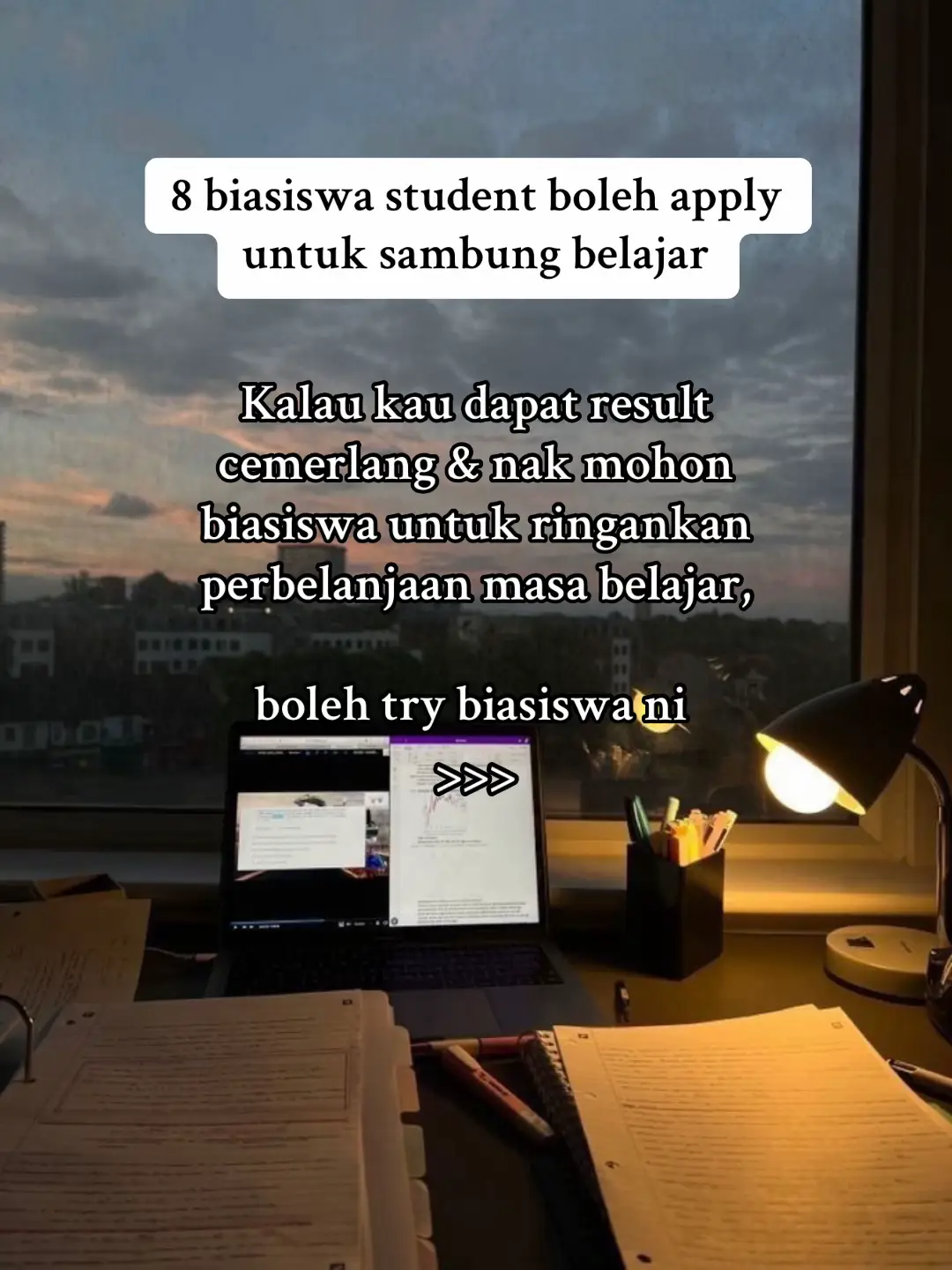 Kalau kau student & ada result cemerlang, jangan lepaskan peluang ni. #Biasiswa #StudentLife #StudyTips 
