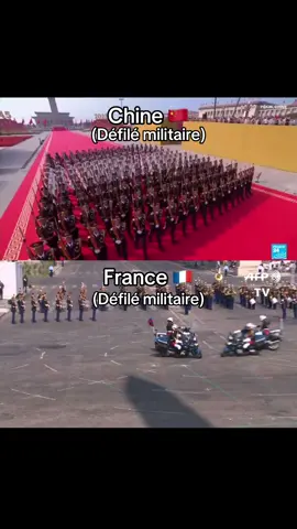 Défilé militaire Chine vs France #france #chine #armée #défilé 