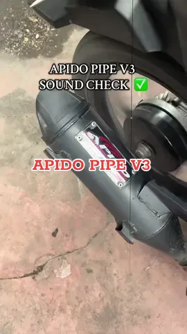 Palit na nag stock pipe , try mo tong si APIDO pipe v3 , presyong abot kaya👌🫶#apidopipev3 #apido #muffler #tambutso #mio 