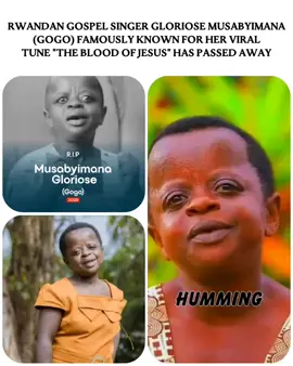 Rwandan Gospel Singer Gloriose Musabyimana (Gogo) famously known for her viral tune 