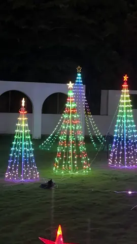 Outoor Lighted Tree Lights #halloween #christmastree #waterproof 