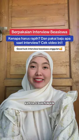 Jangan asal berpakaian saat interview beasiswa!! Cek video ini ya #fyp #fypage #studyalaputri #beasiswa #infobeasiswa #tipsbeasiswa #interviewbeasiswa #mockup #beasiswaunggulan #bu #beasiswakuliah 