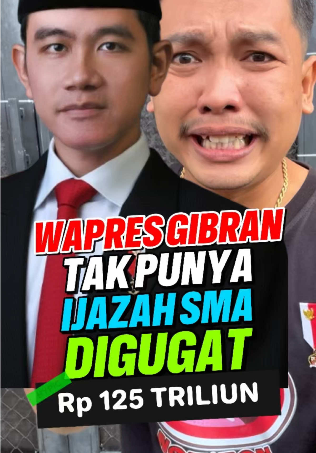 Wapres Gibran Digugat Warga Bayar Ganti Rugi Rp 125 Triliun Gegara Tidak Punya Ijazah SMA‼️ Sumber Informasi Berita : Suara.com #gibran #sekolah #wapres #ijazah 