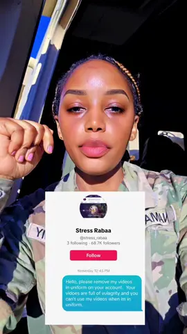First and last warning #Armymom 