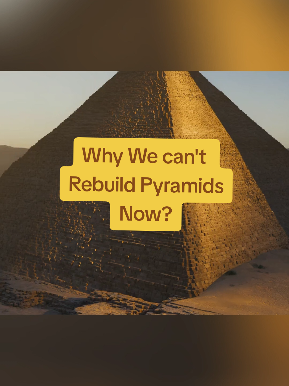 Why We Still Can't Rebuild The Pyramids #ancientmysteries #pyramids #historytok #neildegrassetyson #LearnOnTikTok 