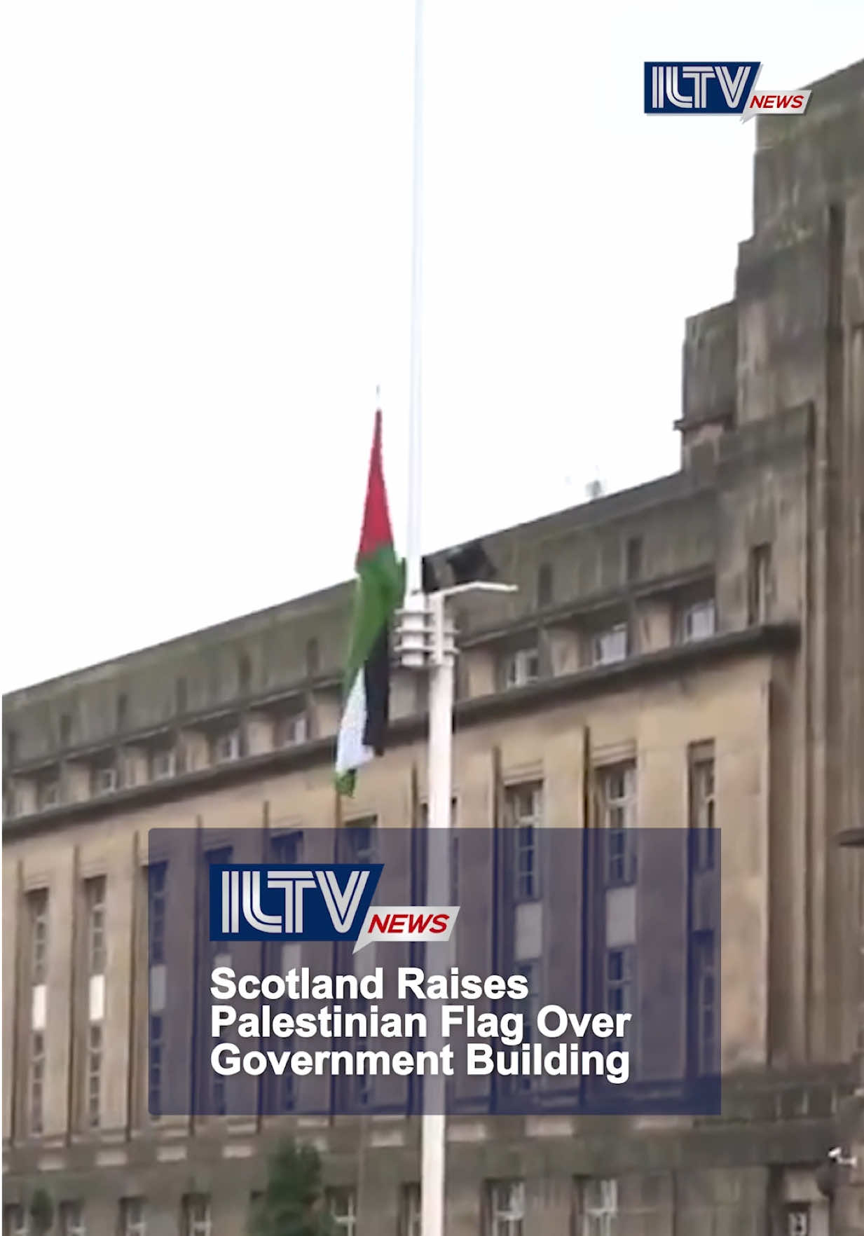 The Scottish Government raised the Palestinian flag over St Andrew’s House in Edinburgh as a sign of solidarity amid the Gaza war. First Minister John Swinney also announced a freeze on new public funding for defense companies whose products are used by Israel, calling the humanitarian crisis in Gaza a “prima facie case of genocide.” Swinney urged the UK Government to take further steps, including recognizing a Palestinian state, withdrawing from the UK–Israel free trade deal, and banning imports from Israeli settlements. 🎥 stvnews 