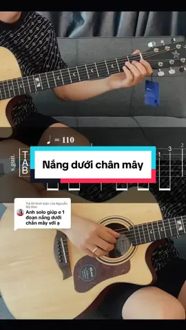 Trả lời @Nguyễn Mỹ Đơn Phần 16: Nắng dưới chân mây guitar solo #xuhuong #trending #guitar #guitartab #nangduoichanmay 