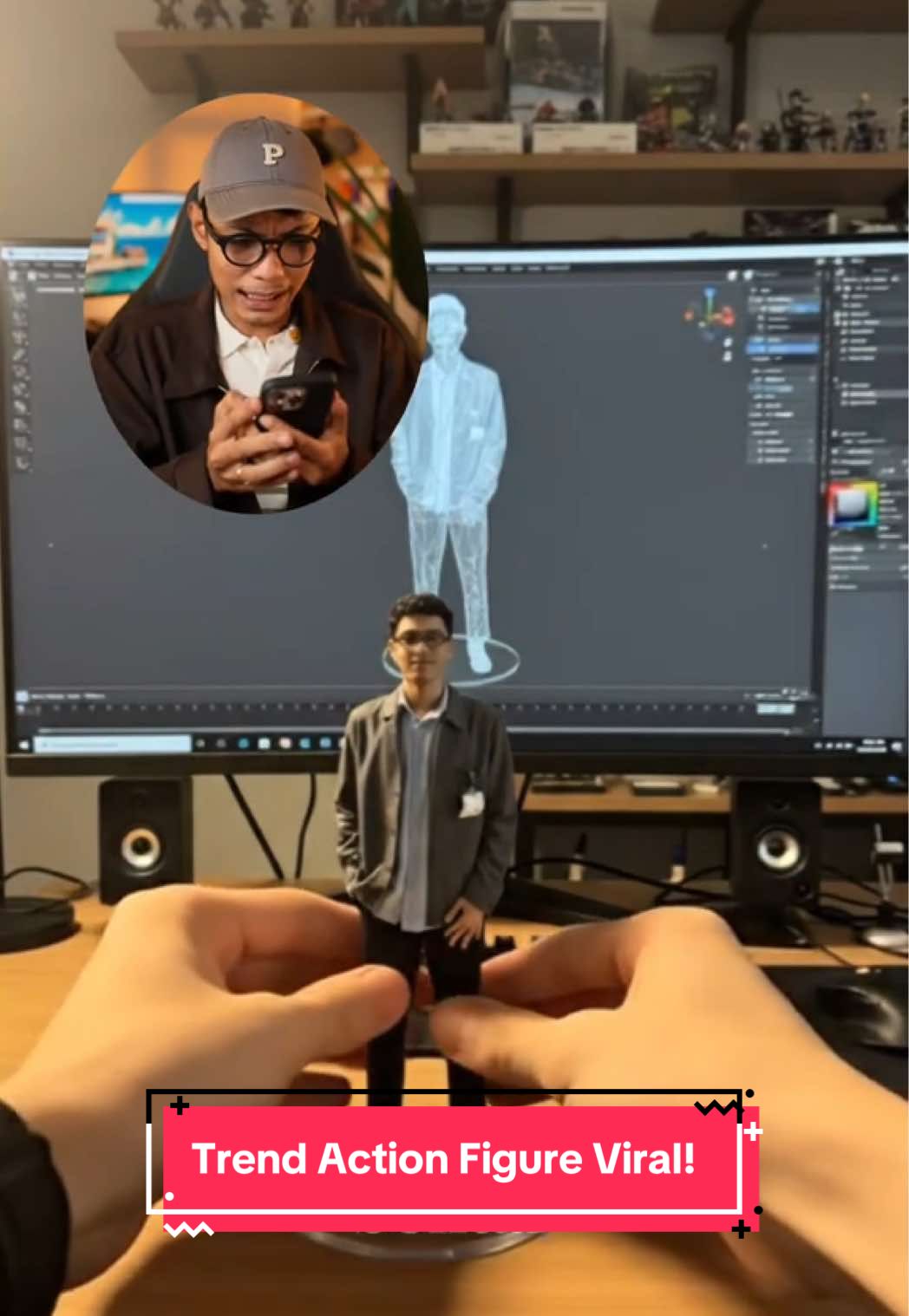 Cara bikin trend Action Figure yang lagi viral!!  Lagi viral min! @Google Indonesia  #gemini #nanobanana #miniatur #actionfigure 