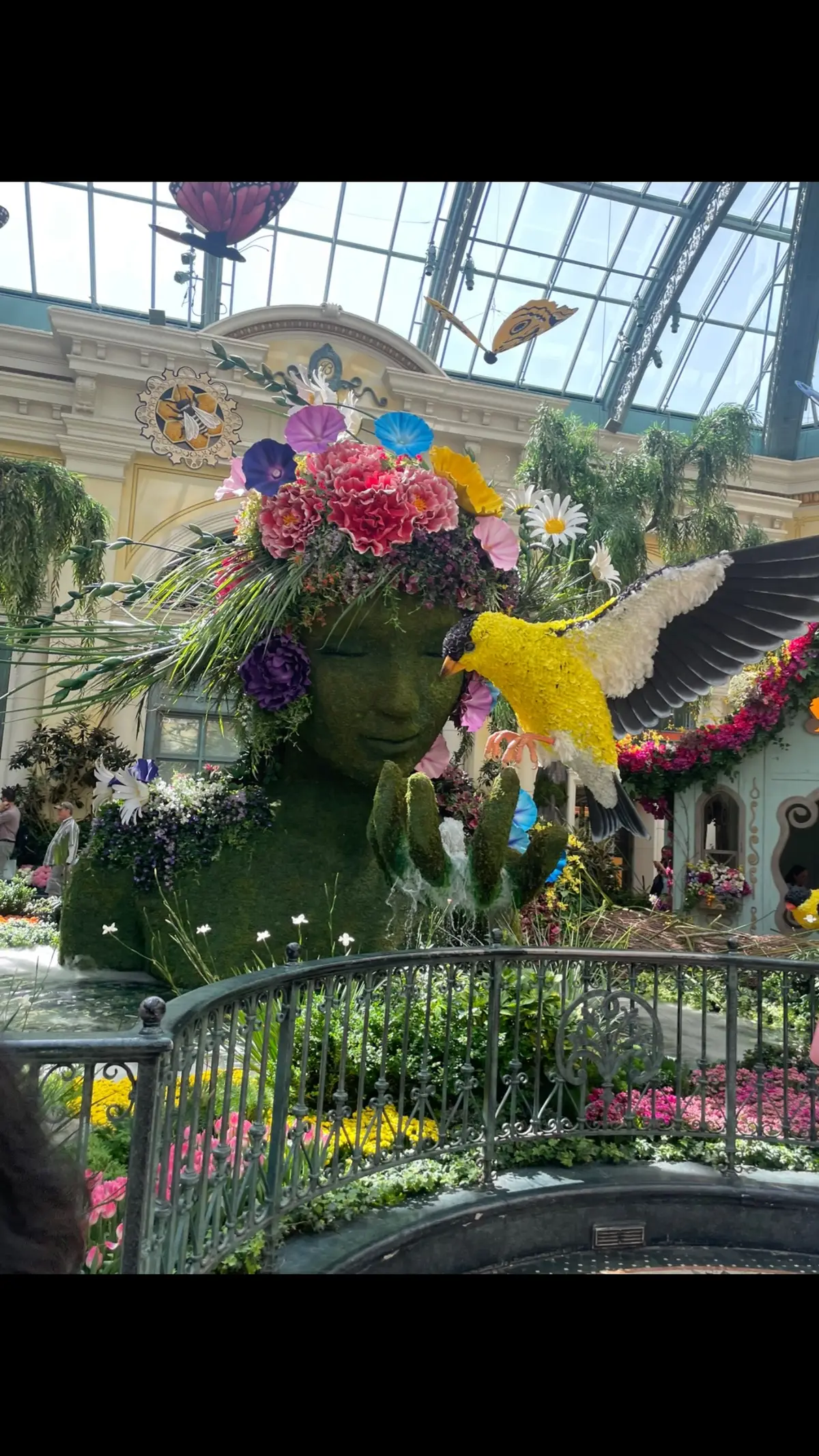 @The Bellagio Hotel in Las Vegas. They have a garden that they change by season. This was the April scene.