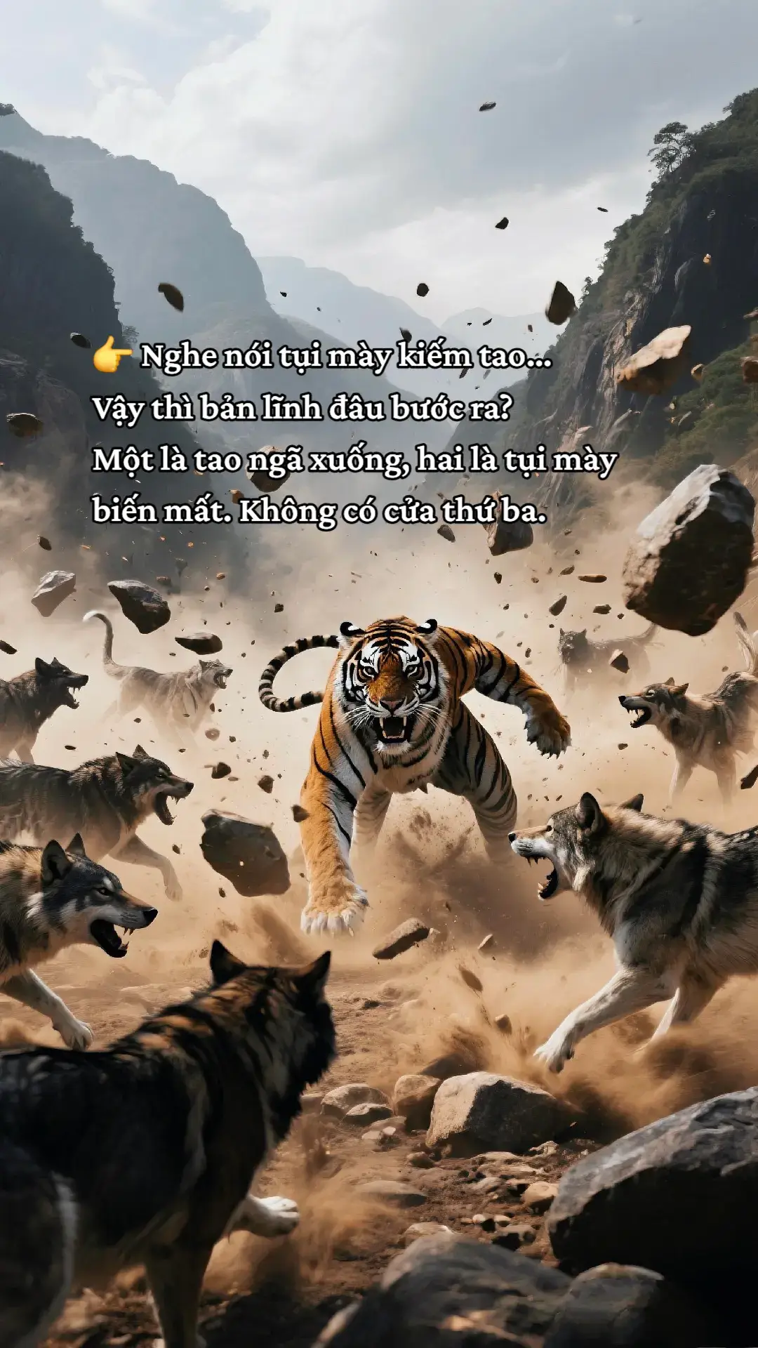 Nghe nói tụi mày kiếm tao… Vậy thì bản lĩnh đâu bước ra? Một là tao ngã xuống, hai là tụi mày biến mất. Không có cửa thứ ba. #xh #luatdoi #fyp 