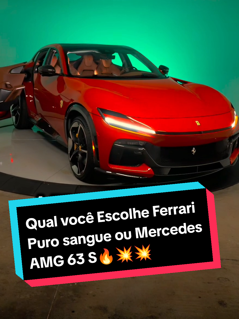 🔥 “Na pista, a Ferrari Purosangue faz pose de diva… mas na rua, a Mercedes G63 chega igual tanque de guerra e atropela o glamour italiano. Quem manda mais: o cavalo puro ou o monstro quadradão?” 🔥 #carros #ferrari #mercedes #noticias #carrodeluxo 