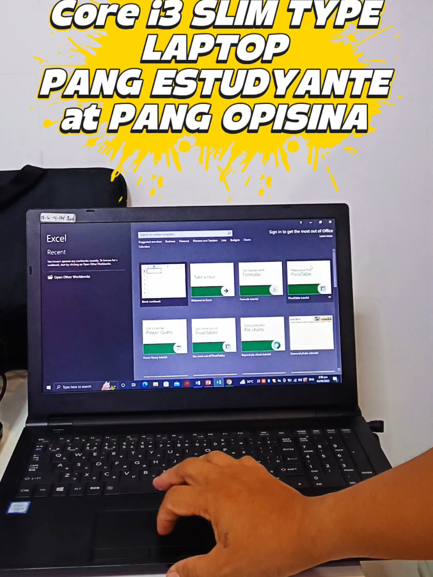 🔥 SAY GOODBYE TO SLOW LAPTOPS! 🔥 Meet the Dynabook B65 — sleek, reliable, and built to handle your daily grind without breaking the bank! 💻✨ Powered by an Intel i3 6th Gen processor, with 4GB RAM and a fast 128GB SSD, it delivers smoother multitasking, quicker load times, and hassle-free performance for school, work, or even light gaming. 🎮📚💼 ✅ Windows 64-bit + MS Office (Word, Excel, PowerPoint) pre-installed ✅ FREE HD USB Camera (if no built-in cam) — perfect for Zoom & online classes ✅ Affordable & ready-to-use the moment you power it on 🚚 Get it now for ONLY 4K+ with FREE SHIPPING! 🚀