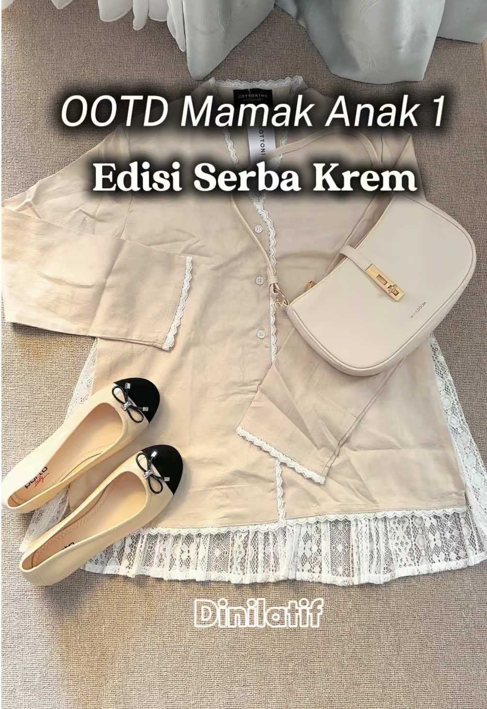 Rekomendasi OOTD Mamak Anak 1 pake blouse dari @C O T T O N I N K yang cakep dan cocok dimatchingin apa aja! Yuk samaan #cottonink #blousemurah #blousewanita #ootdhijab #ootdhijabstyle 