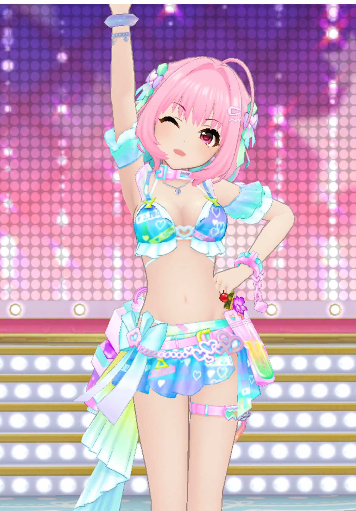 Riamu yumemi | luv this outfit so cute | #deresute #deresutefancam #idolmasterfancam #idolmastercinderellagirls #cutecore🎀🦴🍮🐾 