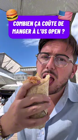 Combien ça coûte de manger à l’US Open ?  Prix de la nourriture, prix d’une bouteille d’eau, bref je te dis tout dans cette vidéo en direct de New York ! 🇺🇸  #tennis #food #USOpen #tennisfans #nourriture 