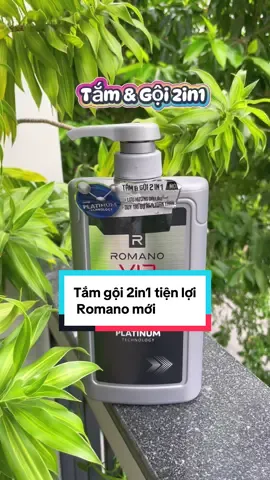 Tắm & gội 2in1 Romano mới thơm như nước hoa ý, tiện lợi chai 650g 2in1 #tieungocreview #tamgoi2in1 #tamgoinam #thomlau #tamgoiromano 