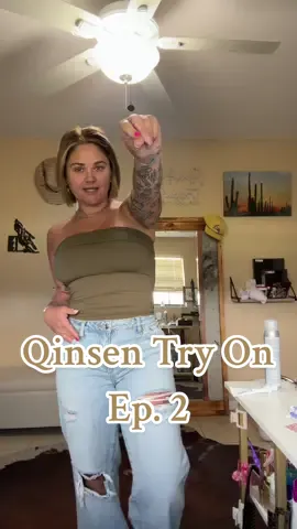 Replying to @Sassy . Alan Springer  ❤️❤️ tube top try on! #qinsen #tryon #reply #tiktokshop #fallfashion 