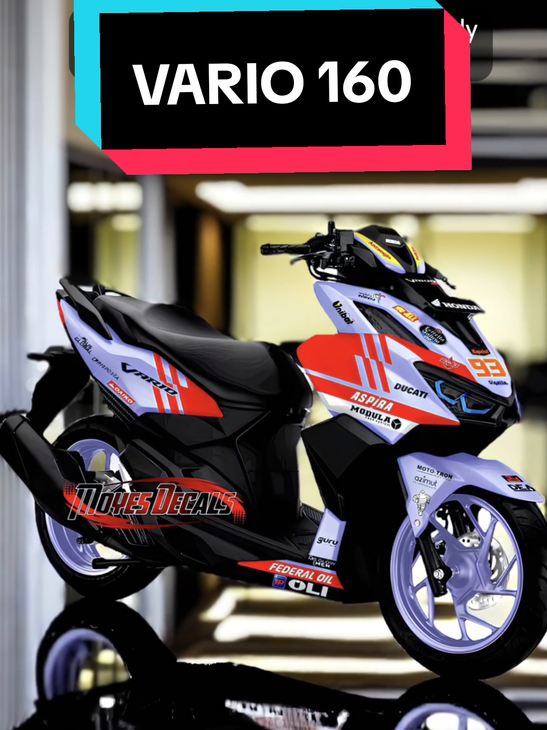 Stiker new Vario 160 Decal fullbody Motif Gresini Racing 2024 #vario160 #vario #decalvario #vario160modifikasi #vario160konten 