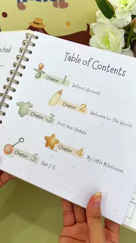 Can't wait to fill these pages with our sweetest memories #babyjournal#kidsjournal#babybook#journal#pregnanttiktok #pregnancy