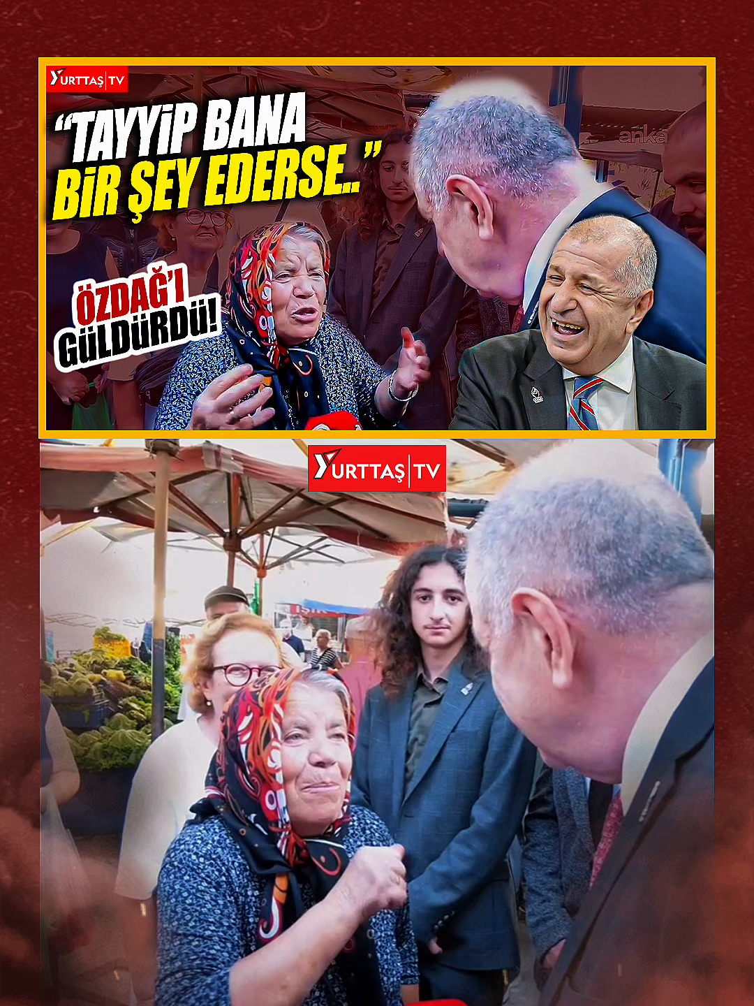 Ümit Özdağ'ı görüp ekonomiye isyan eden teyze söylediklerinden korkunca Özdağ'ıgüldürdü!