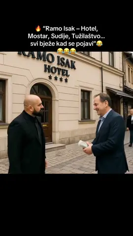 🔥 “Ramo Isak – Hotel, Mostar, Sudije, Tužilaštvo… svi bježe kad se pojavi”Kad se Ramo Isak pojavi, svi stanu – sudije se klanjaju, tužilaštvo šuti, Mostar ga pozdravlja, a Sarajevo gleda u nevjerici. 👑  Ai Generated video satire Parody   Humor  #R#RamoIsakS#SarajevoM#MostarB#BascarsijaBalkan