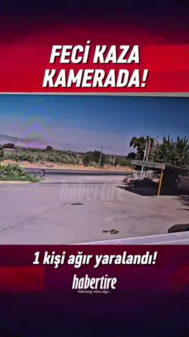 Gökçen yolunda meydana gelen trafik kazası, güvenlik kamerası tarafından saniye saniye kaydedildi. Kazanın şiddeti görenleri dehşete düşürdü. Feci kazada 1 kişi ağır yaralandı.
