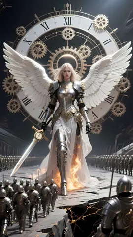 The female archangel leads the angel army to set off#angel #Legion #archangel #Seraph #aigenerated 