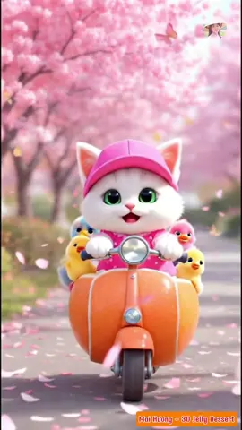 little cat #songforkids #cute #cat #maihuongjelly #maihuong3djelly 