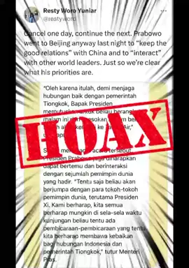 Jangan terprovokasi, banyak informasi agar tidak terpecah belah 🔥🔥🔥#hoax
